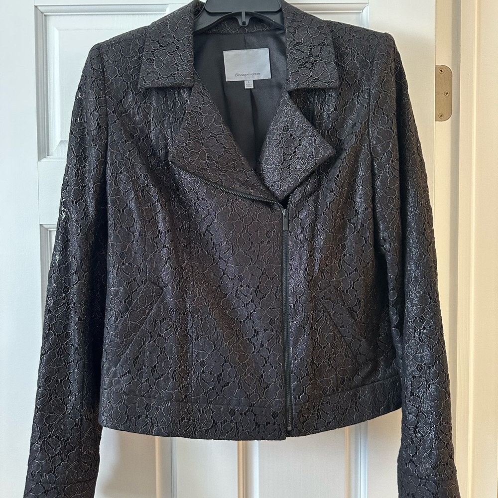 Classiques Entier Charcoal Lace Blazer